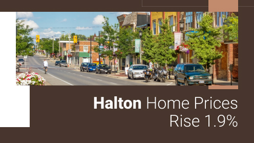 Halton Home Prices Rise 1.9% in Late-Q1